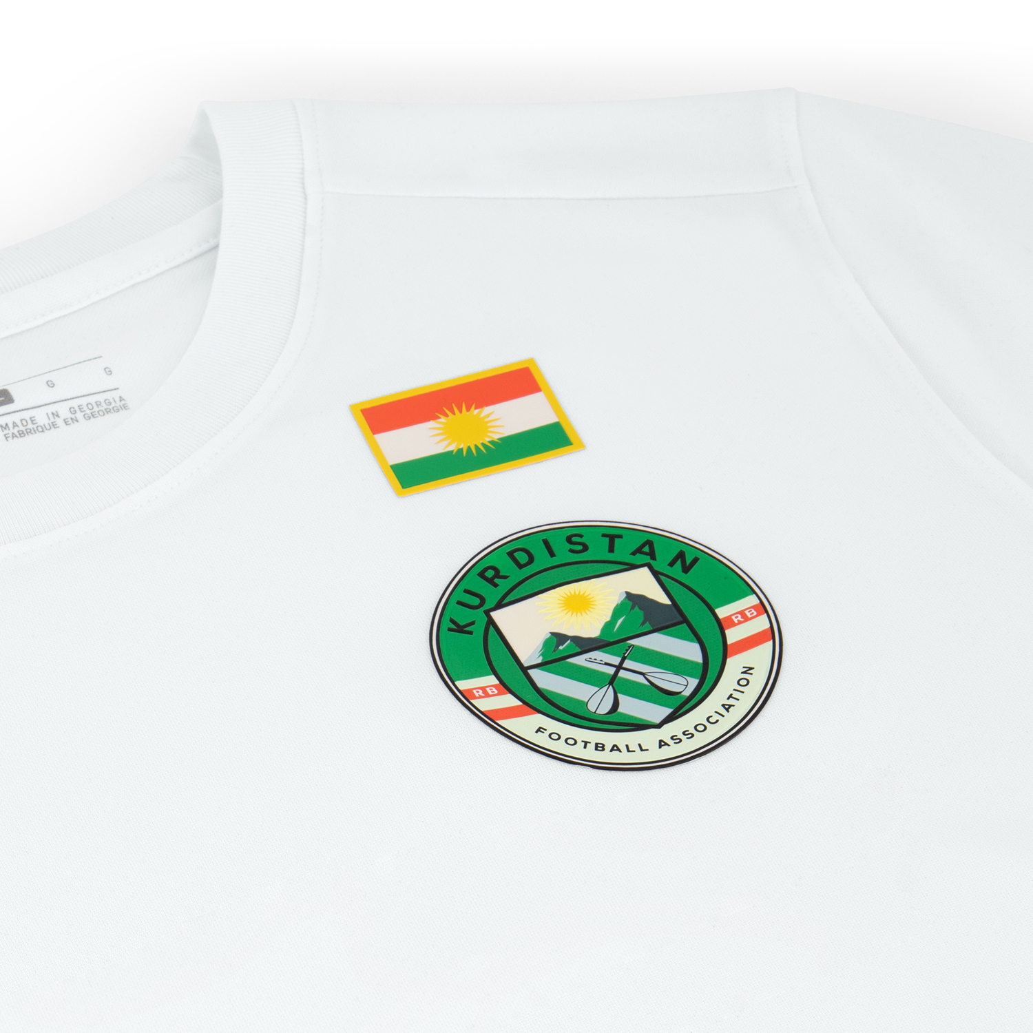 Kurdistan Shirt White Nike detail
